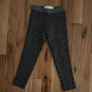 Zara Knit Animal Print Leggings, Size 4 Years